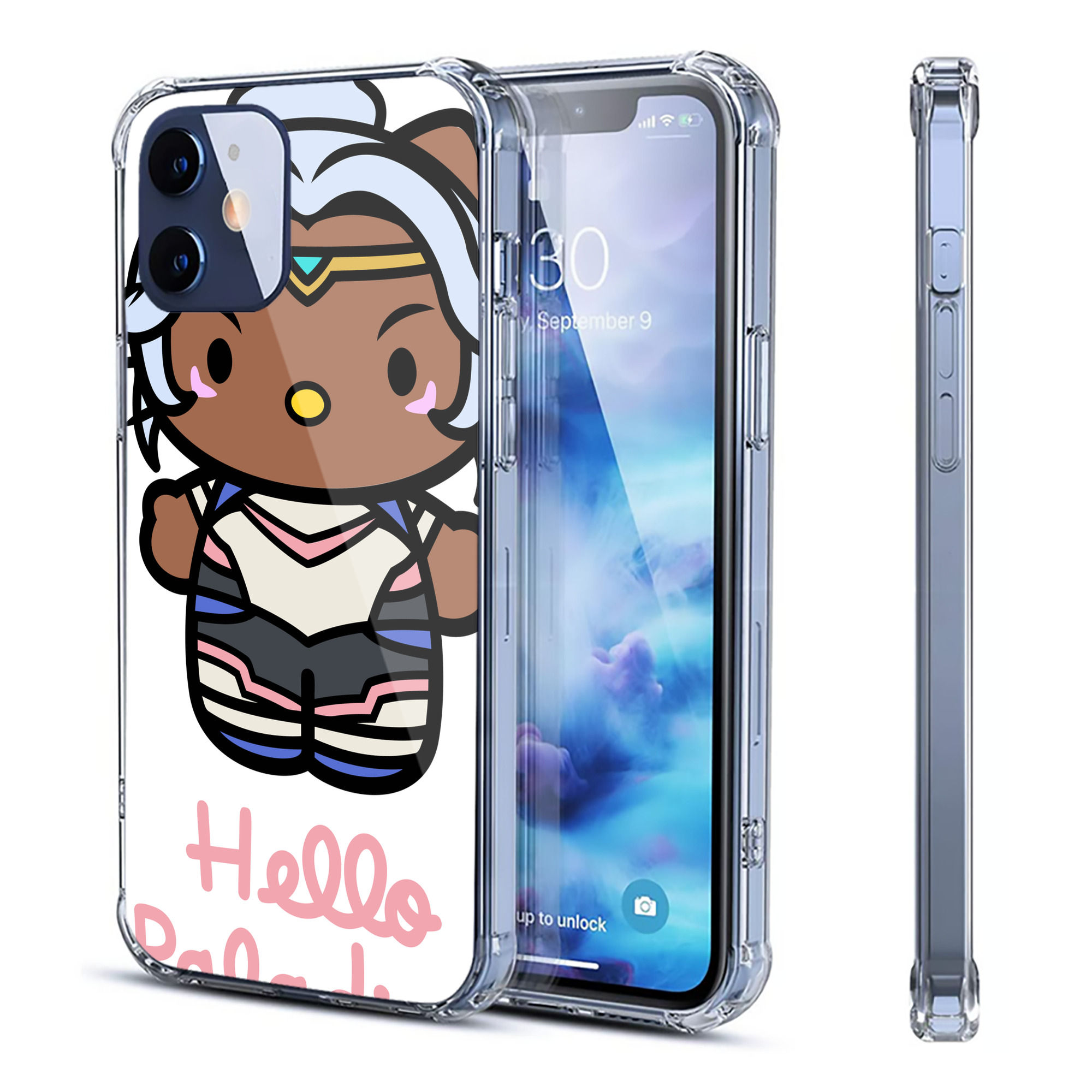 （画像用） Hello Kitty ハローキティ 【iPhone 12シリーズ対応】透明スマホケース（クリアソフトケース）